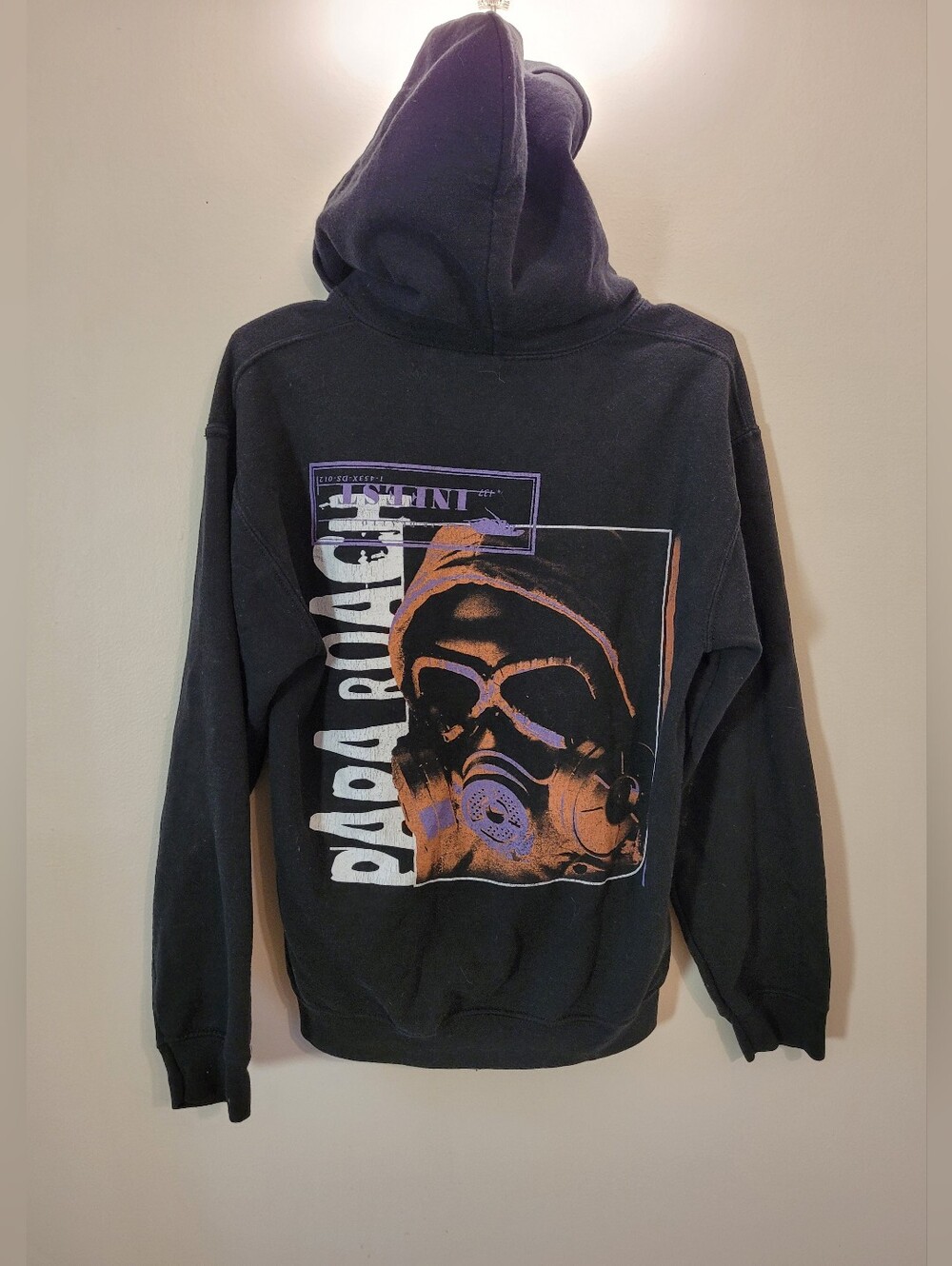 Papa Roach Infest Sweatshirt Black Hoodie Rare Y2k Gem - Size S